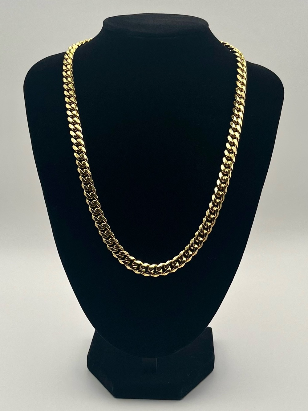 Stainless Steel Gold Cuban Chain 8MM Men’s Necklace